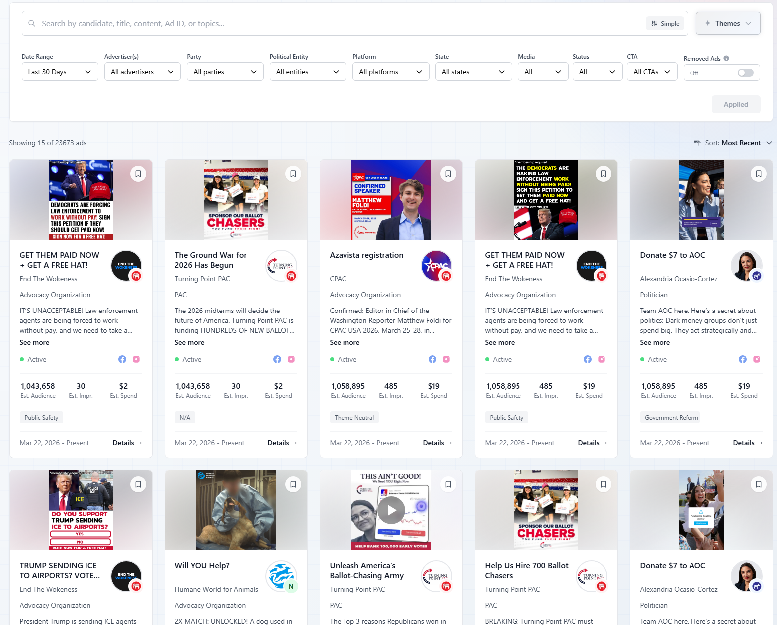 Ad Explorer Dashboard